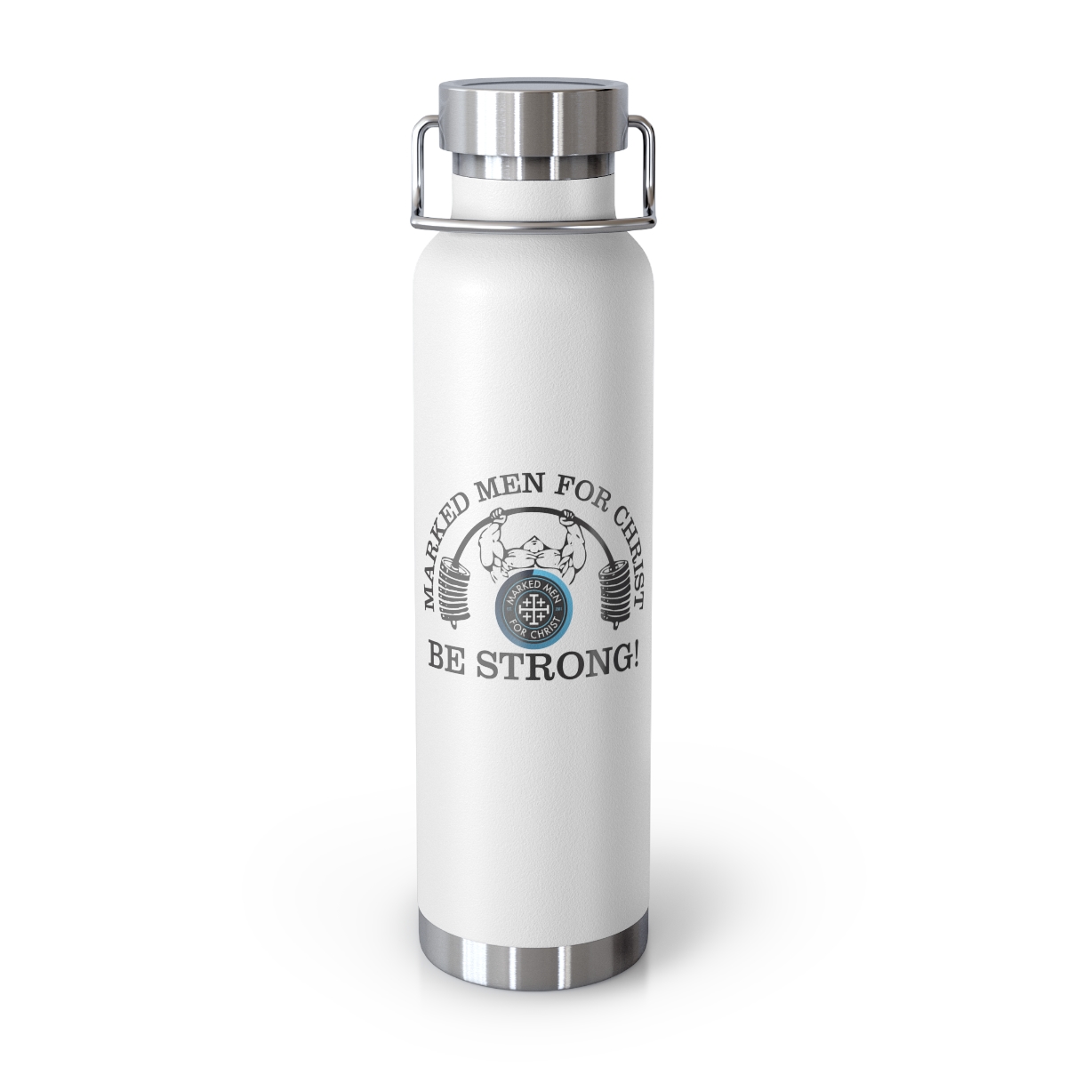 Be STRONG” Weightlifter Copper Vacuum Insulated Bottle, 22oz – Marked Men  For Christ